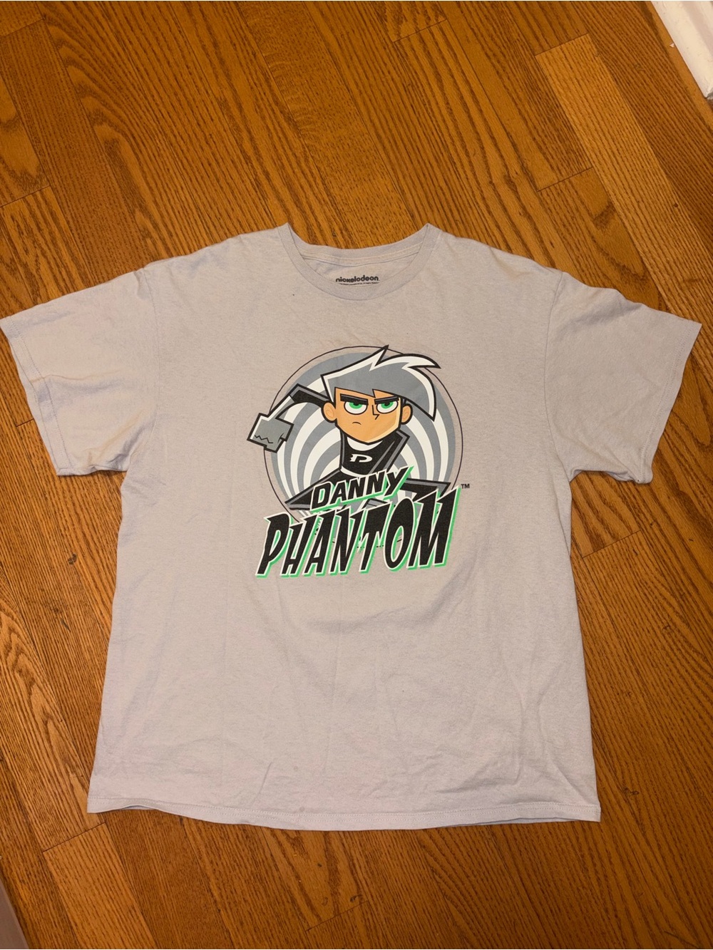 Nickelodeon Danny Phantom Tee - Light Gray with Green & Black Accents